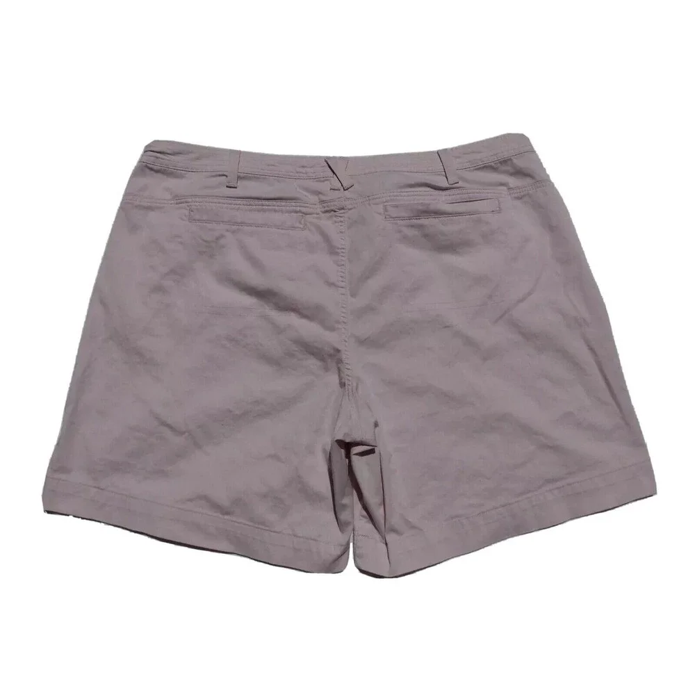 Riders By Lee Woman Shorts Size 24 Pink Flat Front Chinos Pockets GND